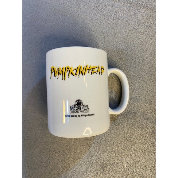 Pumpkin Head Video, VHS, Promotional Coffee Mug, Stan Watson, 1988, USED - Picture 2 of 5